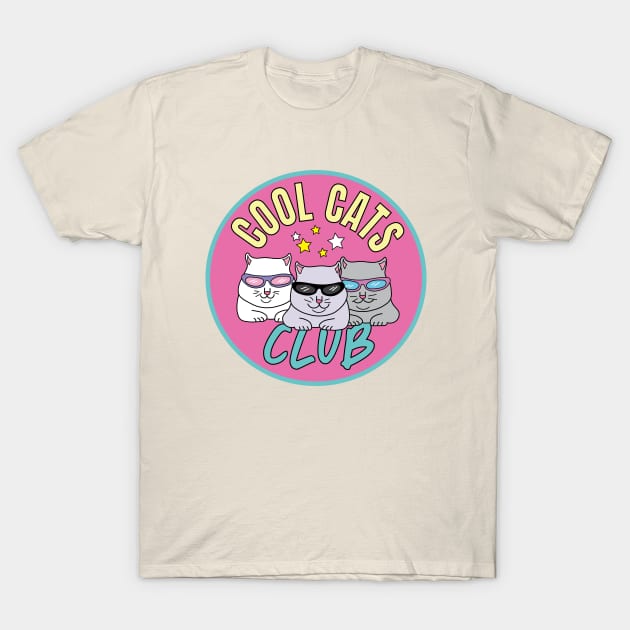 Cool cats club, bad cattitude T-Shirt by Sourdigitals
